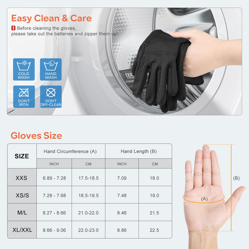 Load image into Gallery viewer, Unisex Heated Fishing Gloves – Waterproof, Finger Flip Design