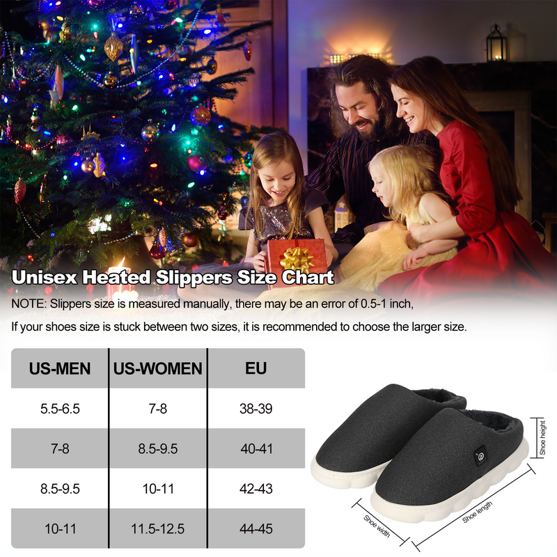 Load image into Gallery viewer, Unisex Rechargeable Low-Cut Heated Slippers