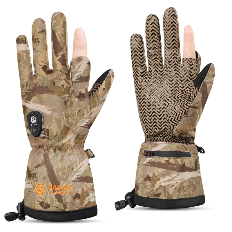 Load image into Gallery viewer, Savior Heated Hunting Gloves 2.0 Upgraded Heating Technology,3000mAh Fast-Charging Battery
