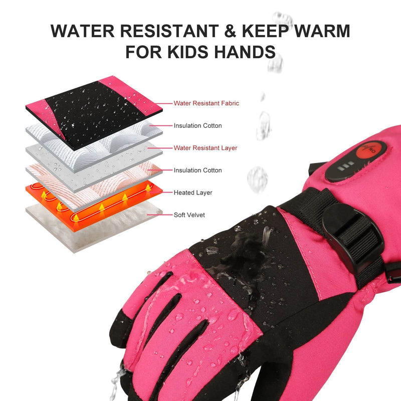 Load image into Gallery viewer, Savior Children’s Heated Gloves - 7.4V Battery, Full Hand Heating
