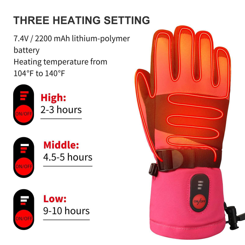 Load image into Gallery viewer, Savior Children’s Heated Gloves - 7.4V Battery, Full Hand Heating
