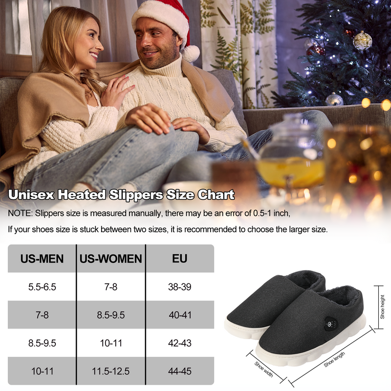 Load image into Gallery viewer, Unisex Rechargeable High-Cut Heated Slippers – APP &amp; Button Control
