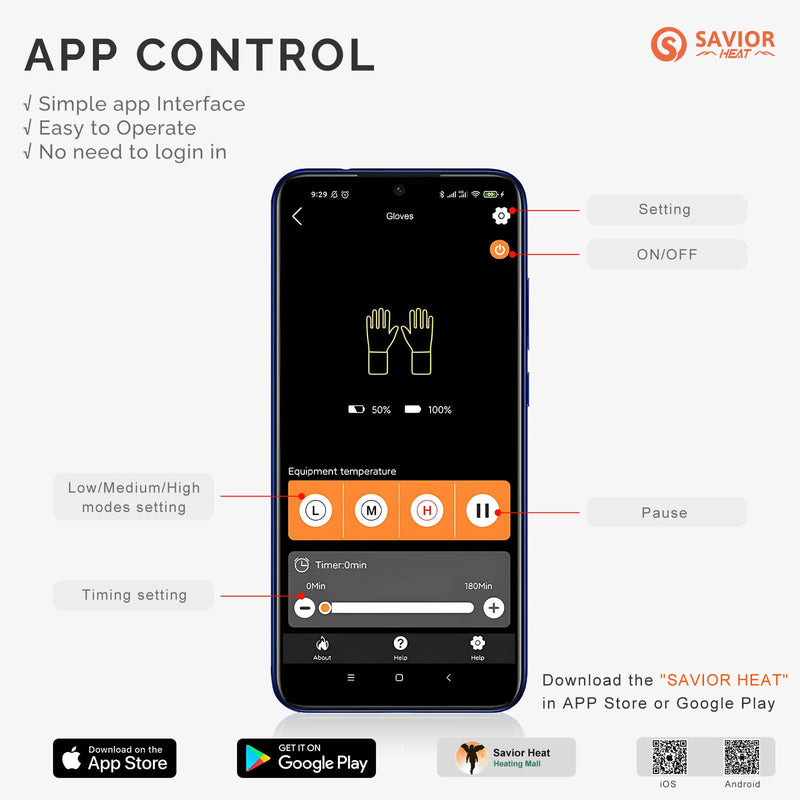 Load image into Gallery viewer, Savior Heated Hunting Gloves 2.0 Upgraded Heating Technology,3000mAh Fast-Charging Battery
