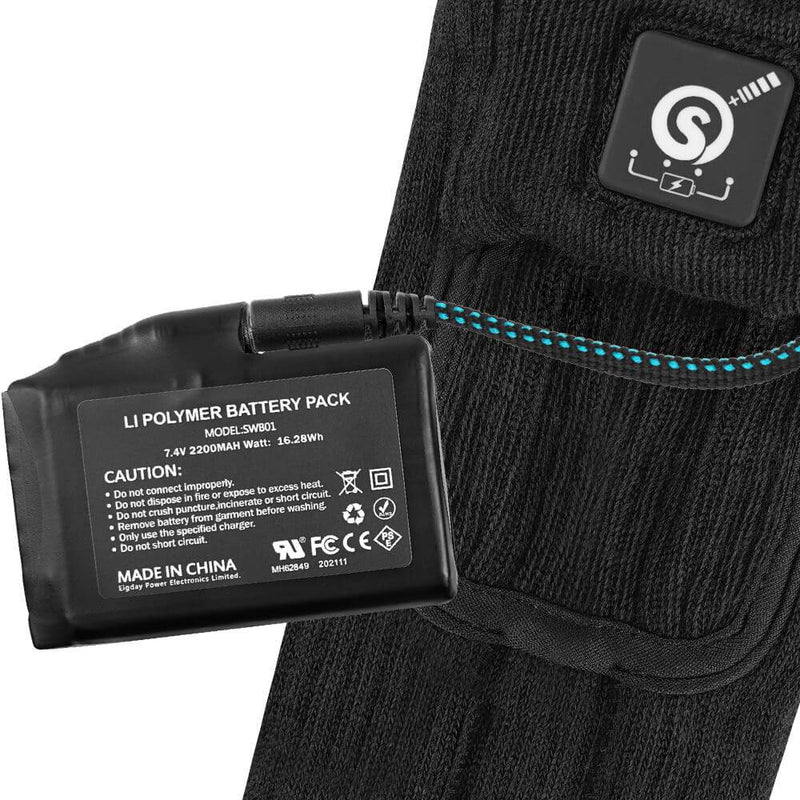 Load image into Gallery viewer, Savior 7.4V Electric Heated snowboard Socks For Men Women
