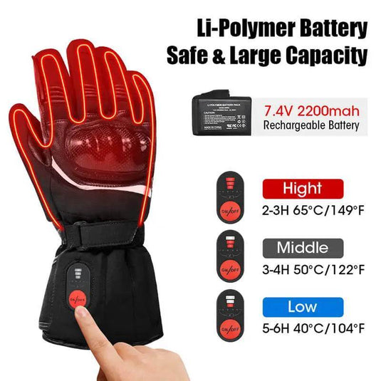 heated gloves temperature adjustment